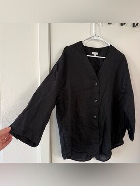 Arket - 100% Linen Button Down Blouse